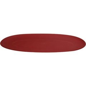 Δίσκος οβάλ FIBERGLASS, άθραυστος, 48x25.7xΥ2.2cm, εξαιρετικής ποιότητας, μπορντώ