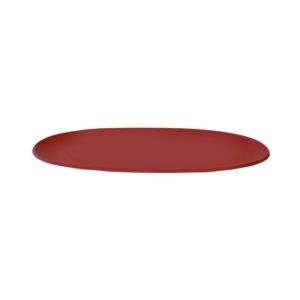 Δίσκος οβάλ FIBERGLASS, άθραυστος, 35x19xΥ1.7cm, εξαιρετικής ποιότητας, μπορντώ
