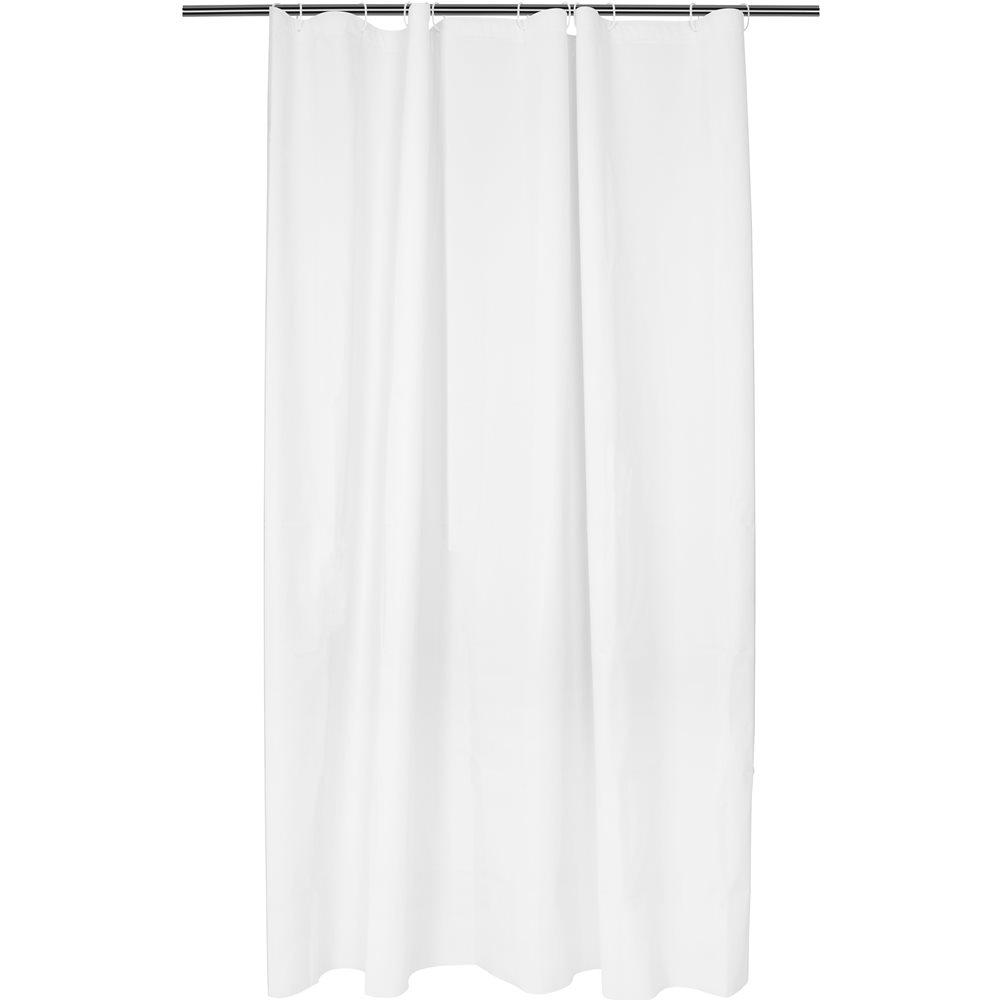 Κουρτίνα μπάνιου 180x180cm, με κρίκους, Peva 0.10mm, Λευκή, Artisti Italiani