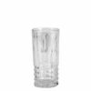 Γυάλινο ποτήρι 400ml, φ7.2x15cm, σειρά INFINITY, ανάγλυφο