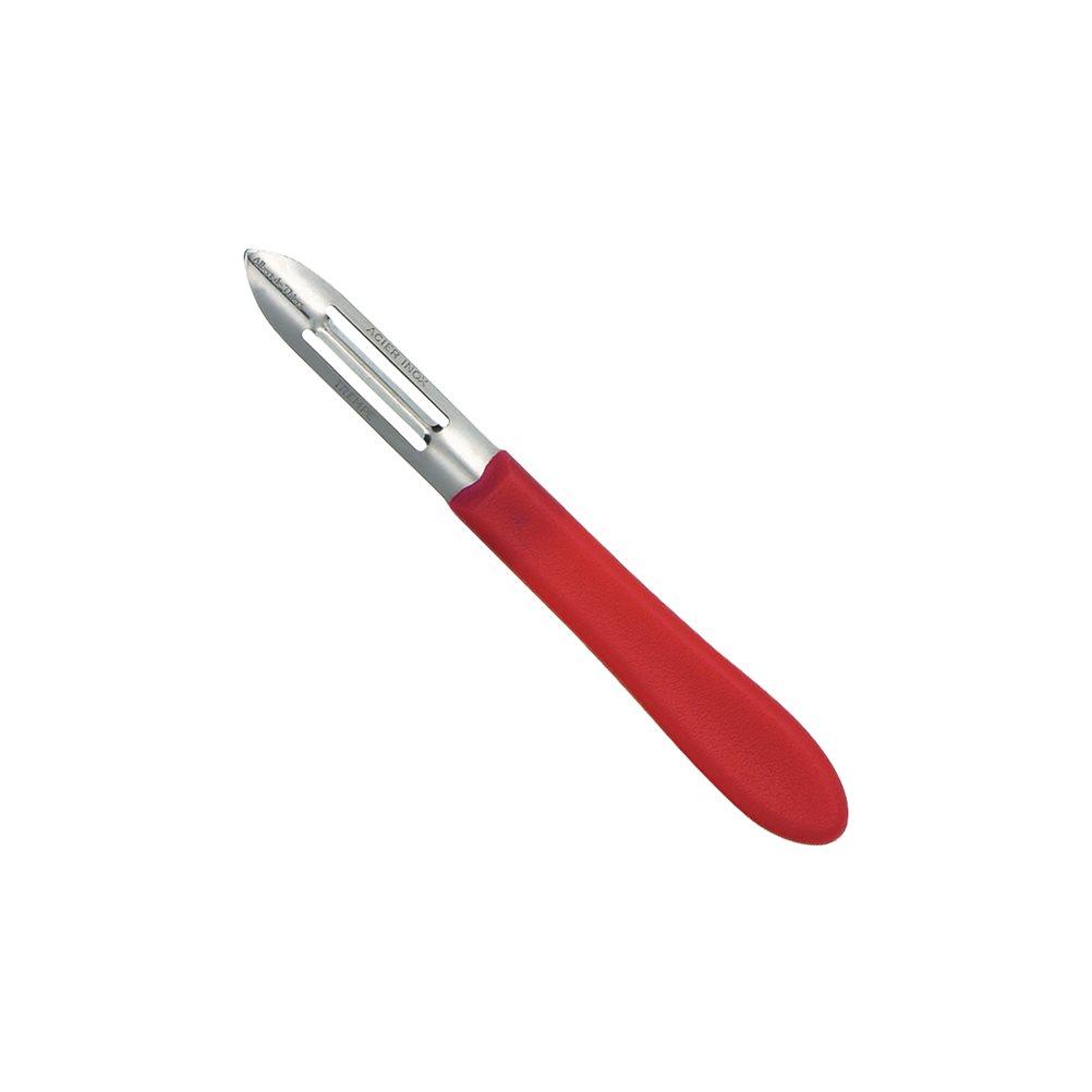 Αποφλοιωτής/Peeler με INOX λάμα 6.5cm, με κόκκινη λαβή, ολικό μήκος 16.5cm, Matfer