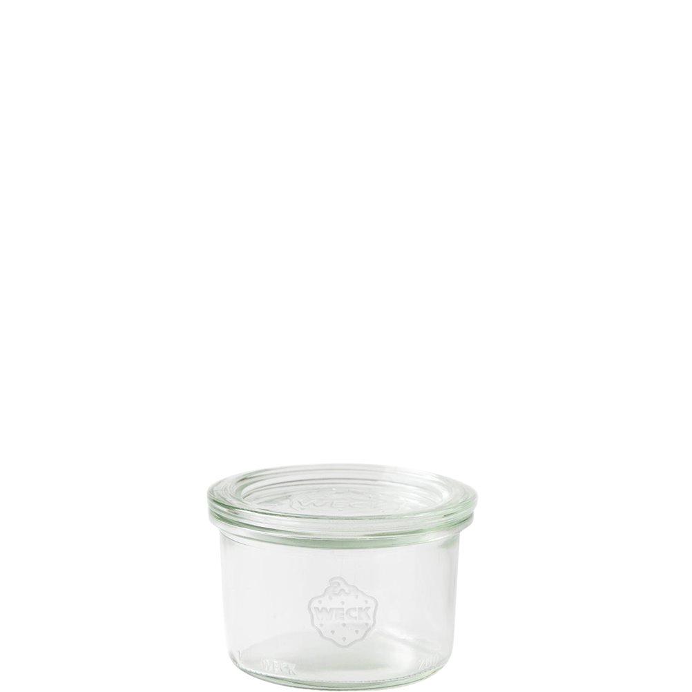Πυρίμαχο Δοχείο 200ml, ύψος 55mm, με καπάκι φ80mm, WECK Γερμανίας