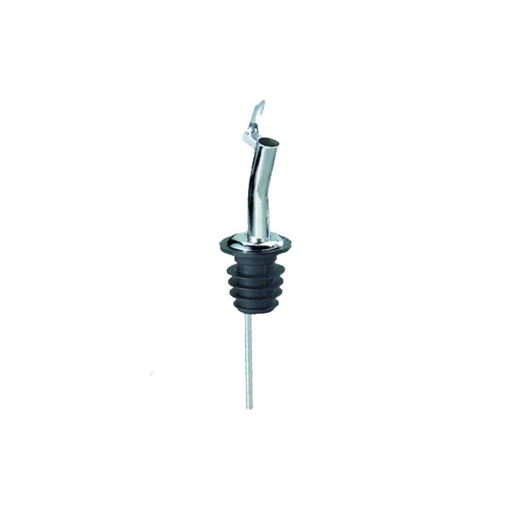Κεραστήρι με ροξον INOX 18/8, μαυρο, με πώμα, φ3.5x11cm