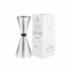 Μεζούρα Black Ruby, 30/45ml, 12.3cm, INOX 18/10, ασημί, Lumian