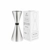 Μεζούρα Black Ruby, 30/60ml, 13cm, INOX 18/10, ασημί, Lumian