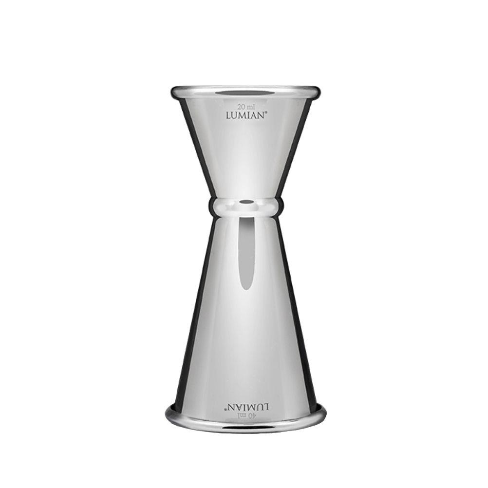 Μεζούρα Japanese Jigger, 20/40ml, 9.1cm, INOX 18/10, ασημί, Lumian