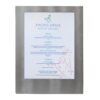 Κατάλογος Μίας διαφάνειας A4 με φωτισμό LED 27x35cm, ασημί, SECURIT
