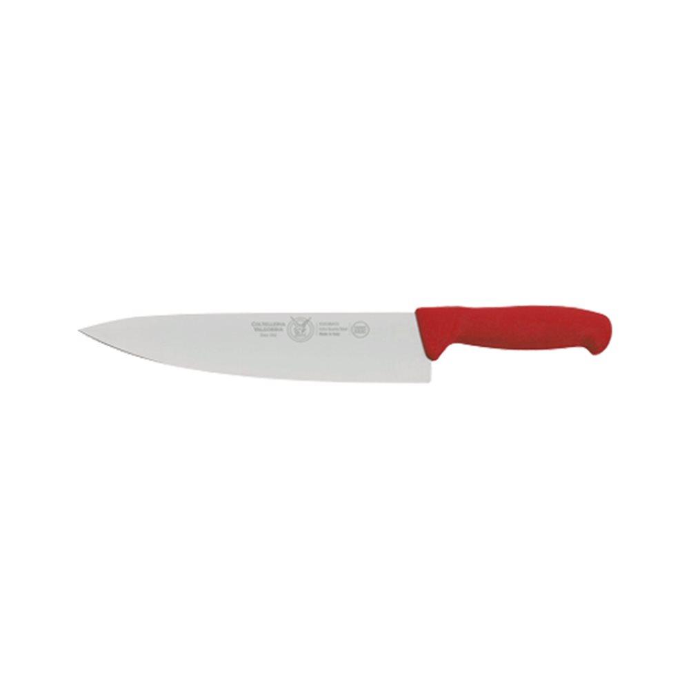 Μαχαίρι Σεφ 28cm, Σειρά Ergonomic, Κόκκινο, VALGOBBIA Ιταλίας