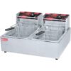Φριτέζα Διπλή, 2x8lt Λάδι, 2x2800W. KARAMCO
