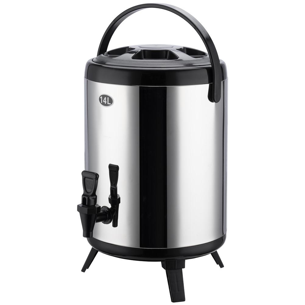 Διανεμητής θερμό 14Lt, φ34xΥ36cm, διπλών τοιχωμάτων με βρυσάκι & ποδαράκια