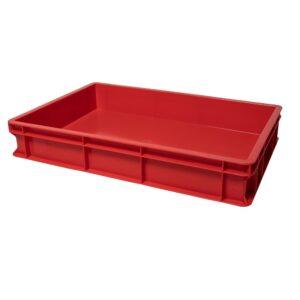 Κουτί ζύμης PEHD, 60x40x10cm, κόκκινο, Ιταλίας
