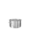 Χύτρα INOX βαθιά, με καπάκι, φ25xΥ18cm, (9Lt)