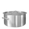 Χύτρα INOX βαθιά, με καπάκι, φ50xΥ30cm, (58Lt)