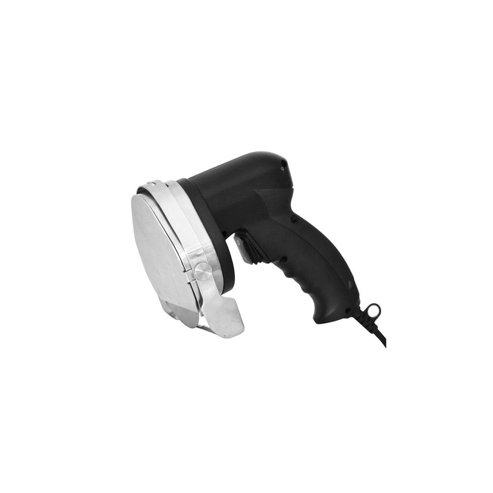 Hλεκτρικό μαχαίρι γύρου, φ10cm (1-8mm), 80W, 2 λεπίδες, 23x18x26.5cm, KARAMCO