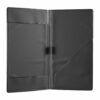 Θήκη λογαριασμού PVC, 12x22cm, σειρά RISTO, μαύρη, με 2 τσέπες, DAG Italy