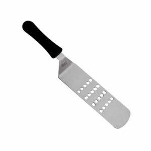 Σπάτουλα Hamburger 7.5x25cm, τρυπητή, 1.1mm, 18/10, Salvinelli