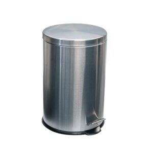 Καδος Απορριματων 20lt, φ31xΥ44.7cm, INOX σατινέ, με pedal, ESTIA