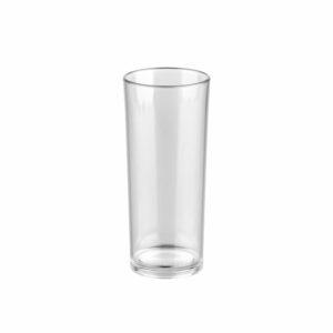 Ποτήρι σωλήνας πλαστικό PC (Polycarbonate), διάφανο, 320ml, Plast Port