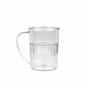 Ποτήρι μπύρας πλαστικό PC (Polycarbonate), Φ8.1x10.7 διάφανο, 400ml