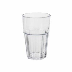 Ποτήρι πλαστικό PC (Polycarbonate), Casablanca, διάφανο, 300ml, Στοιβαζόμενο