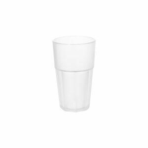Ποτήρι πλαστικό PC (Polycarbonate), Casablanca, διάφανο πάγου, 400ml, Στοιβαζόμενο