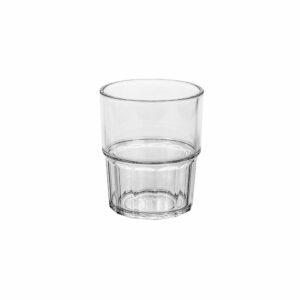 Ποτήρι στοιβαζόμενο πλαστικό PC (Polycarbonate), διάφανο, 180ml