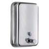 Σαπουνοθήκη τοίχου 1000ml, 12.5xΥ20cm, INOX 18/10