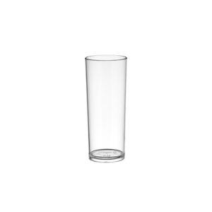 Ποτήρι πλαστικό PC (Polycarbonate), Σωλήνας, διάφανο, 340ml