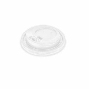 Καπάκι Πιπίλα με Τάπα, για Χάρτινα Ποτήρια 8oz, Λευκό