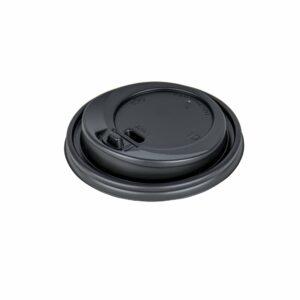 Καπάκι Πιπίλα με Τάπα, για Χάρτινα Ποτήρια 12oz-16oz, Μαύρο