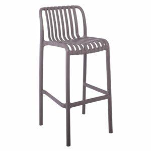 MODA Σκαμπό Bar Στοιβαζόμενο PP - UV Mocha