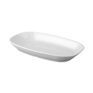 Πιατέλα Οβάλ PC (Polycarbonate) 34cm, λευκή, Plast Port