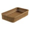 Καλάθι Τροφίμων Vanity GN1/1, Rattan, χρώμα Καφέ, 53x32.5x10cm, Leone