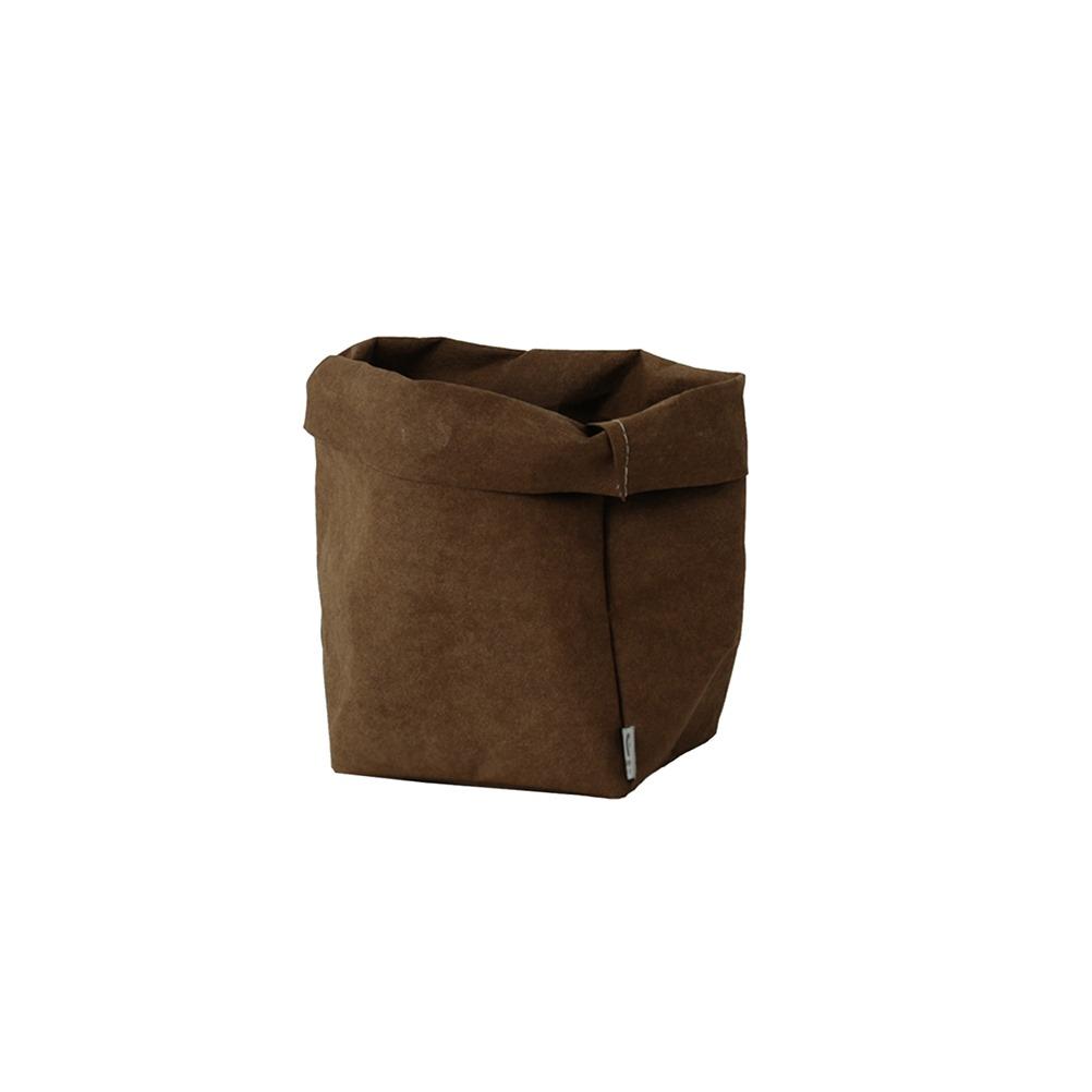 Ψωμιέρα 14x15xΥ23cm, Καφέ, από ίνες κυτταρίνης, Dafne Design