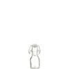 Μπουκάλι mini γυάλινο, 50ml, με πώμα ασφαλείας λείο στρογγυλό