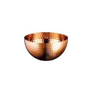 Μπωλ/Φρουτιέρα INOX, σε χρώμα χαλκού (copper), σφυρήλατη, φ20xΥ10cm, Leone
