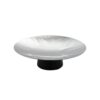 Πιατέλα παρουσίασης Buffet ανάγλυφη, INOX, φ42cm, με βάση 7cm, abert Ιταλίας
