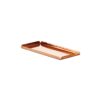 Δίσκος παρουσίασης INOX, σε χρώμα χαλκού (copper), σφυρήλατος, 25.5x11.5x1.3cm, Leone