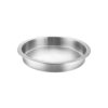 Δοχείο Μπαιν Μαρί, στρογγυλό φ28xΥ6.5cm, INOX 18/10, Unique Buffet