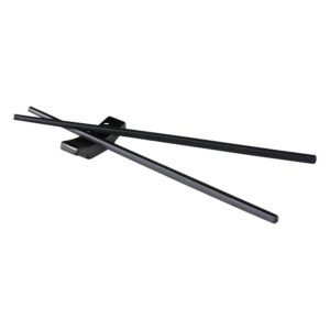 Βάση Chopsticks Μελαμίνης, σειρά Asia, 6.4x1.9cm, μαύρη, Stylepoint