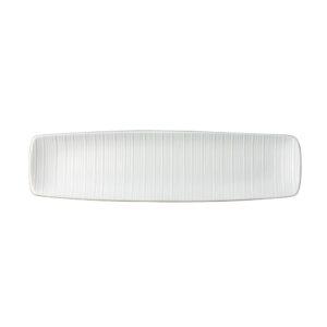 Πιατέλα πορσελάνης 36X10cm, ανάγλυφη, LUKANDA