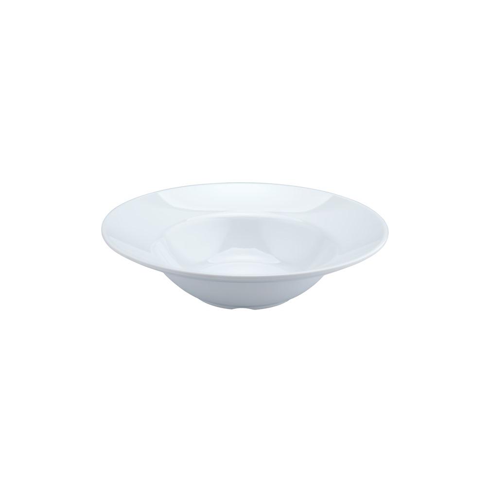 Πιάτο βαθύ (Pasta) μελαμίνης, φ25xΥ6.5cm, 440gr, λευκό
