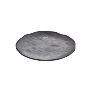 Πιατέλα Παρουσίασης μελαμίνης, φ21xΥ2.5cm, 310gr, μαύρο ματ πέτρα