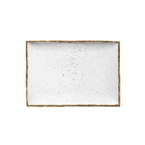 Πιατέλα ορθογώνια πορσελάνης 36x24cm, Λευκό, σειρά 360, LUKANDA