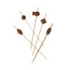 Πακέτο 100 Sticks 12cm Bamboo, Σχέδιο MAORI, Leone
