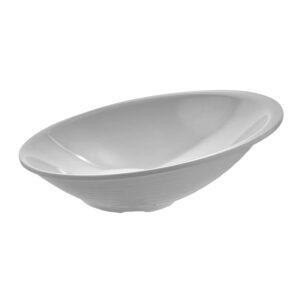 Μπωλ μελαμίνης επικλεινές, οβάλ 38x31xΥ13cm, 4Lt, 1265gr, λευκό