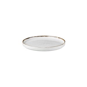 Πιάτο με κάθετο RIM πορσελάνης, Φ27cm, Λευκό, σειρά 360, LUKANDA