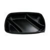 Δοχείο Τροφίμων 3 Χωρισμάτων 175/600/200ml, 28x20x4cm, PP, Μαύρο, Μίας Χρήσης, Sabert