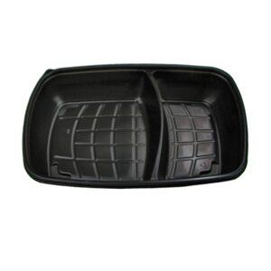Δοχείο Τροφίμων 2 Χωρισμάτων 800/500ml, 28x20x4cm, PP, Μαύρο, Μίας Χρήσης, Sabert