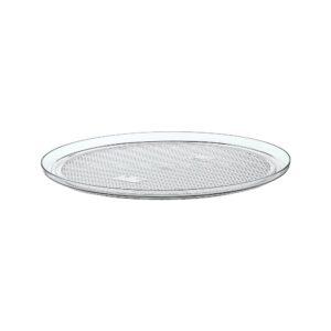 Δίσκος πλαστικός PC, στρογγυλός Φ38cm, χωρίς κάλυμμα, διάφανο